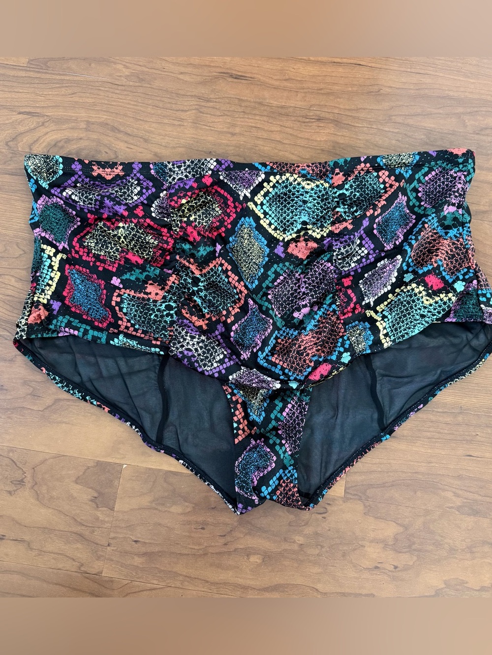 Torrid Snakeskin Shine Shimmer Bikini Bottom Multicolor 5XL